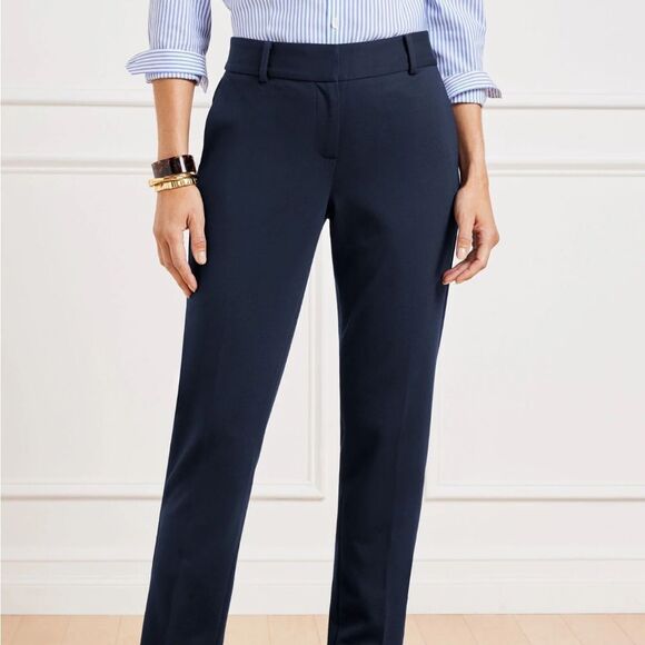Talbots navy blue Hampshire Ankle Pants size 2P- new with tags! - Picture 3 of 11